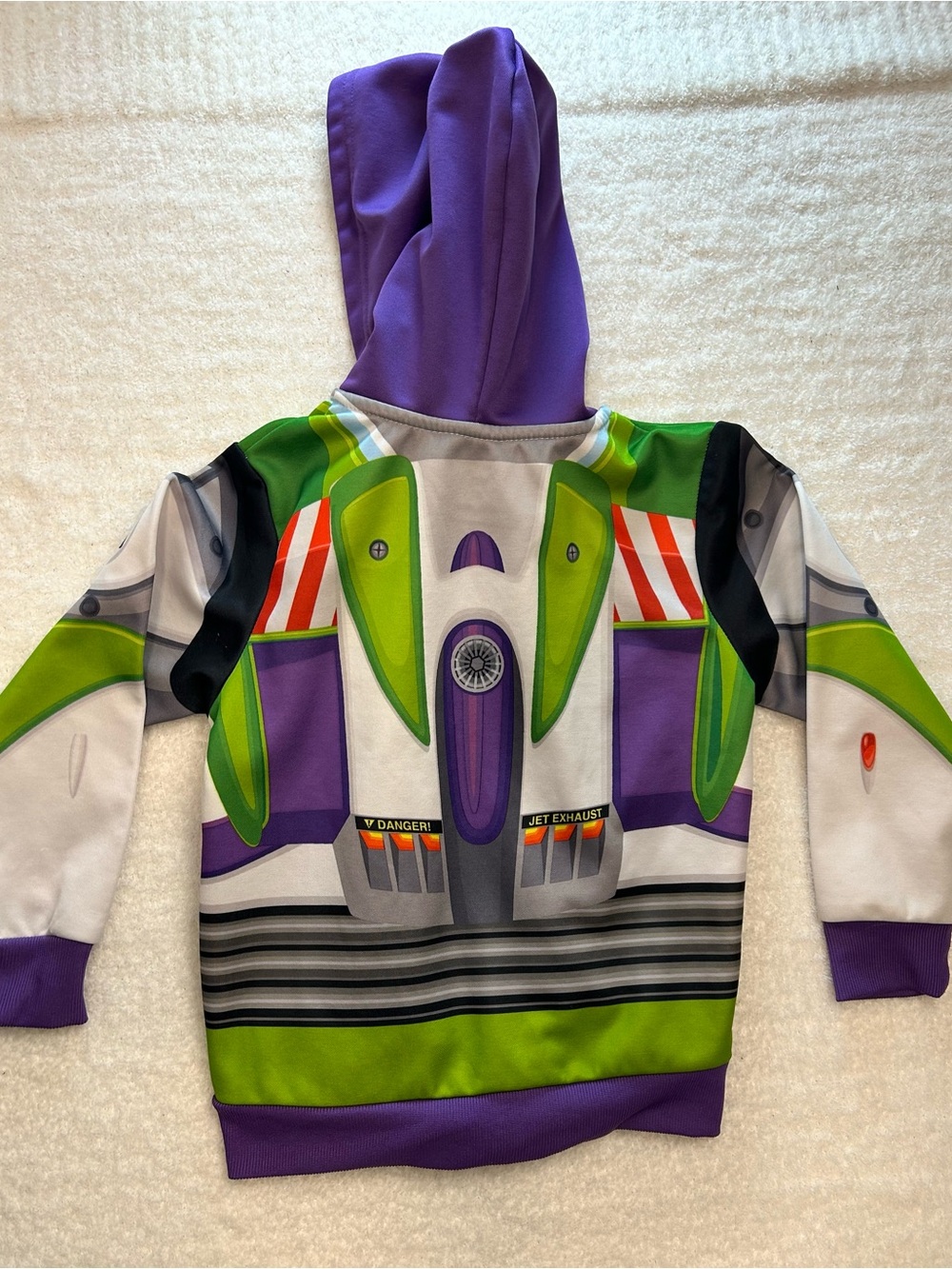Disney Pixar Toy Story Buzz Lightyear Costume Hoodie Jacket 5T - Picture 6 of 6